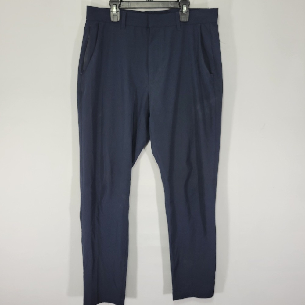 Fabletics Men's Polyester Pants Navy Blue‎ Active Size 31x32
